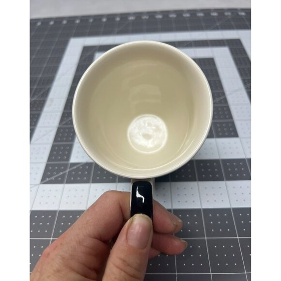 Vintage Hues n' Brews Blue eyed black cat mug - Picture 3 of 4